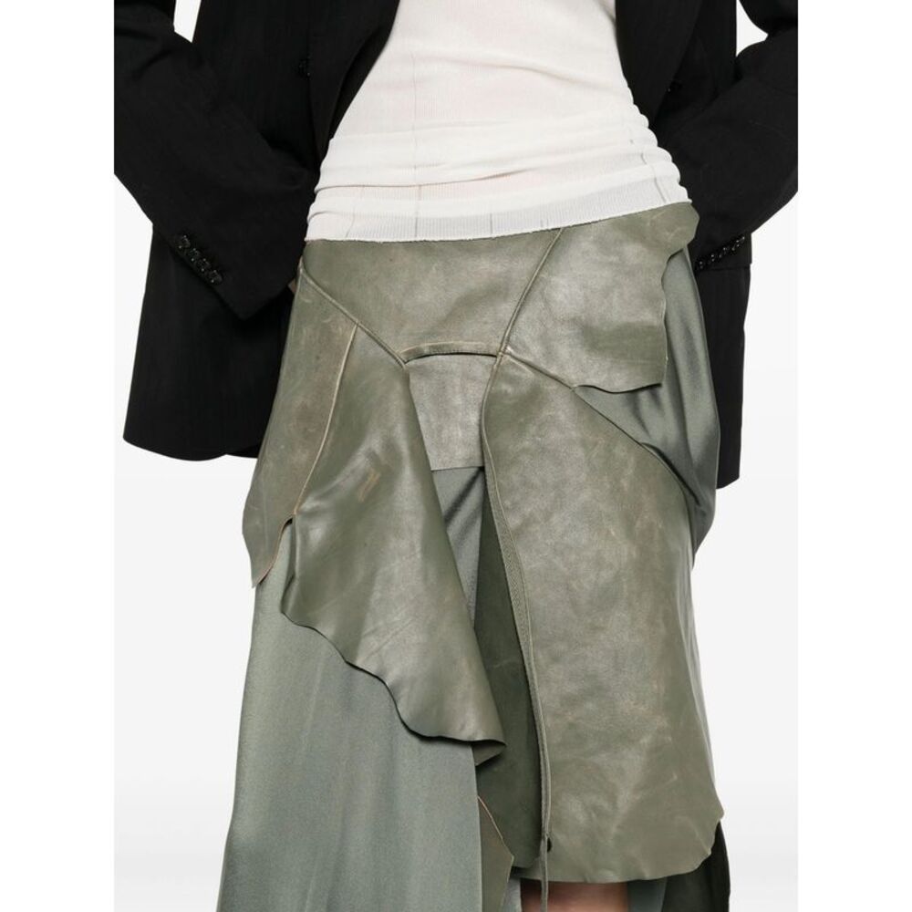 Ann Demeulemeester Green Skirts - Asymmetric & Draped Skirts Women - Picture 5 of 5